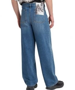 Valentino Wide Leg Denim Pants For Men -Valentino And AERIN unnamed file 1003
