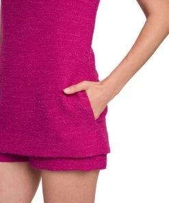 Valentino Short Sleeve Tweed Romper -Valentino And AERIN unnamed file 1010