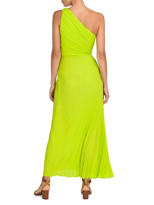 Valentino One-Shoulder Pleated Midi-Dress 7 Valentino One-Shoulder Pleated Midi-Dress - Image 5