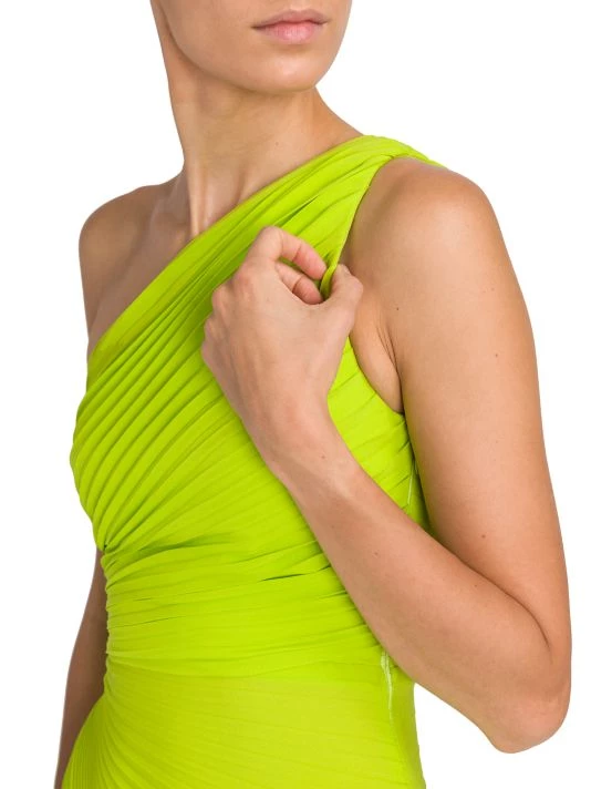 Valentino One-Shoulder Pleated Midi-Dress 8 Valentino One-Shoulder Pleated Midi-Dress - Image 6