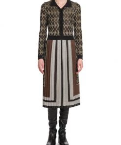 Valentino Branded Bodice Midi-Dress -Valentino And AERIN unnamed file 1054