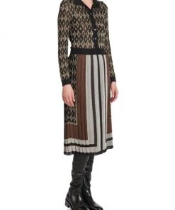 Valentino Branded Bodice Midi-Dress -Valentino And AERIN unnamed file 1055