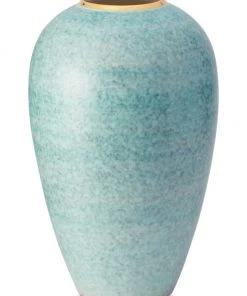 AERIN Calinda 18K Goldplated Ceramic Tapered Vase