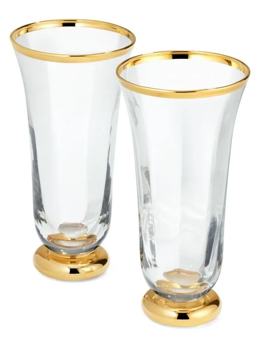 AERIN Sophia 2-Piece Crystal Flute Set 2 AERIN Sophia 2-Piece Crystal Flute Set