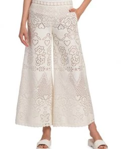 Valentino Wide-Leg Openwork Pants -Valentino And AERIN unnamed file 124