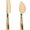 AERIN Set Of Two Leon Stainless Steel Cheese Knives