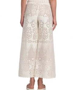 Valentino Wide-Leg Openwork Pants -Valentino And AERIN unnamed file 126