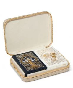 AERIN Enzo Crocodile-Embossed Leather Travel Card Set