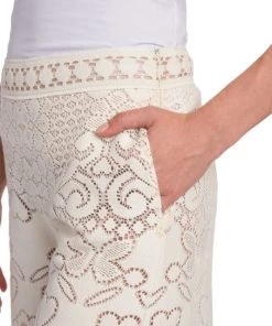 Valentino Wide-Leg Openwork Pants -Valentino And AERIN unnamed file 127