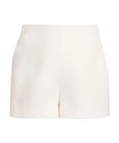 Valentino High-Waisted Crepe Couture Shorts