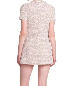 Valentino Tweed Geometric-Button & Crystal-Embellished Minidress -Valentino And AERIN unnamed file 138
