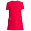 Valentino Logo-Embellished Crepe Minidress -Valentino And AERIN unnamed file 140