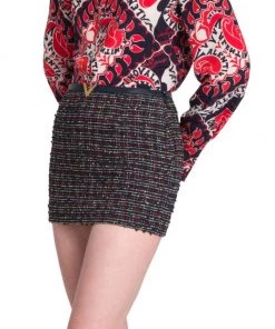 Valentino Tweed Metal-Logo Miniskirt 11 Valentino Tweed Metal-Logo Miniskirt -Valentino And AERIN unnamed file 183