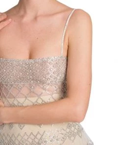 Valentino Tiered Crystal-Embroidered Minidress -Valentino And AERIN unnamed file 191