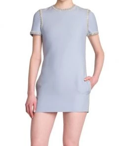 Valentino Imititation-Pearl-Embellished Minidress -Valentino And AERIN unnamed file 194
