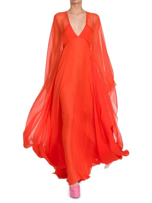 Valentino Sheer Cape Sleeve Gown 5 Valentino Sheer Cape Sleeve Gown - Image 3