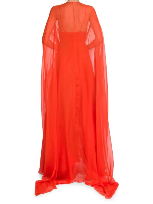 Valentino Sheer Cape Sleeve Gown 7 Valentino Sheer Cape Sleeve Gown - Image 5