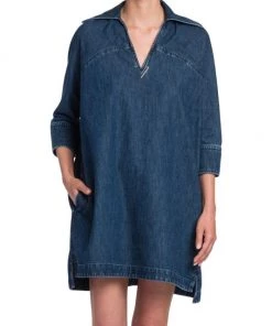 Valentino Boxy Denim Mini-Dress -Valentino And AERIN unnamed file 206