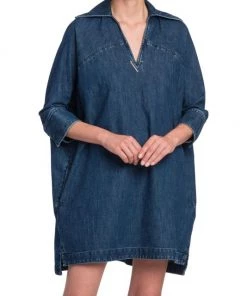 Valentino Boxy Denim Mini-Dress -Valentino And AERIN unnamed file 209