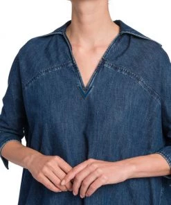 Valentino Boxy Denim Mini-Dress -Valentino And AERIN unnamed file 210