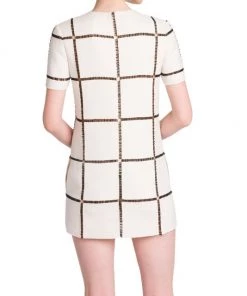 Valentino Semi-Sheer Bead-Embroidered Minidress -Valentino And AERIN unnamed file 221