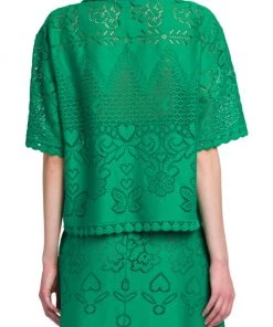 Valentino Openwork Button Down Shirt -Valentino And AERIN unnamed file 239