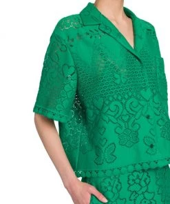 Valentino Openwork Button Down Shirt -Valentino And AERIN unnamed file 241