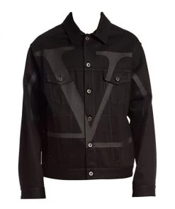 Valentino Logo Jean Jacket For Men