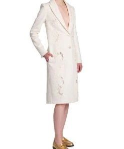 Valentino Long Floral-Embroidered Coat -Valentino And AERIN unnamed file 262