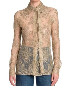 Valentino Bead-Embroidered Lace Top -Valentino And AERIN unnamed file 267