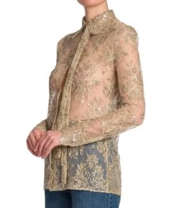 Valentino Bead-Embroidered Lace Top -Valentino And AERIN unnamed file 268