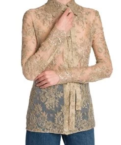 Valentino Bead-Embroidered Lace Top -Valentino And AERIN unnamed file 270