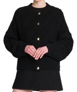 Valentino Boxy Virgin Wool & Cashmere Cardigan -Valentino And AERIN unnamed file 273