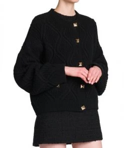 Valentino Boxy Virgin Wool & Cashmere Cardigan -Valentino And AERIN unnamed file 274