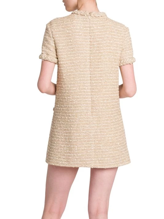 Valentino Tweed Button-Embellished Minidress 7 Valentino Tweed Button-Embellished Minidress - Image 5