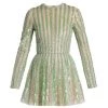 Valentino Striped Bead-Embroidered Minidress -Valentino And AERIN unnamed file 290