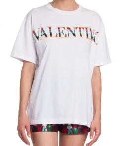 Valentino Sequin-Embellished Logo T-Shirt -Valentino And AERIN unnamed file 298