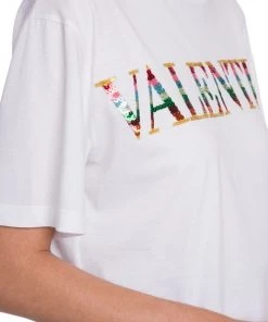 Valentino Sequin-Embellished Logo T-Shirt -Valentino And AERIN unnamed file 301