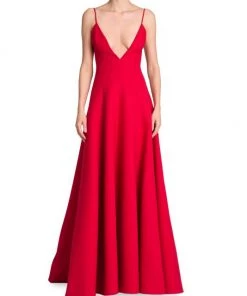 Valentino Sleeveless V-Neck Gown -Valentino And AERIN unnamed file 315