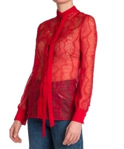 Valentino Floral-Lace & Tie-Neck Blouse 11 Valentino Floral-Lace & Tie-Neck Blouse -Valentino And AERIN unnamed file 328