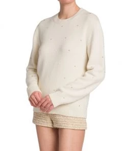 Valentino Geometric Stud-Embellished Crewneck Sweater -Valentino And AERIN unnamed file 34