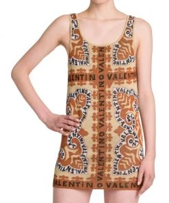 Valentino Sleeveless Intarsia-Knit Minidress -Valentino And AERIN unnamed file 356