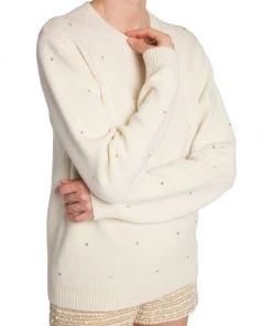 Valentino Geometric Stud-Embellished Crewneck Sweater -Valentino And AERIN unnamed file 36