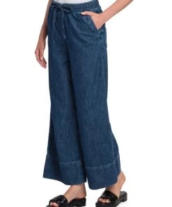 Valentino Wide-Leg Denim Pants -Valentino And AERIN unnamed file 363