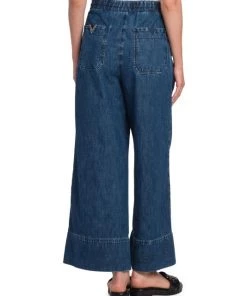 Valentino Wide-Leg Denim Pants -Valentino And AERIN unnamed file 364
