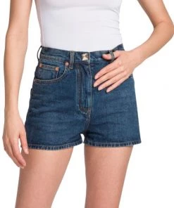 Valentino High-Waisted Denim Shorts 10 Valentino High-Waisted Denim Shorts -Valentino And AERIN unnamed file 368