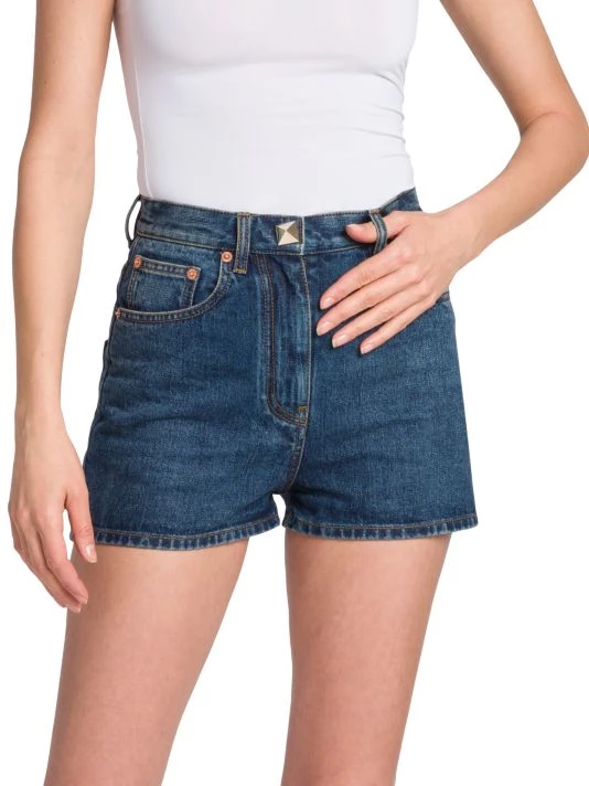 Valentino High-Waisted Denim Shorts 5 Valentino High-Waisted Denim Shorts - Image 3