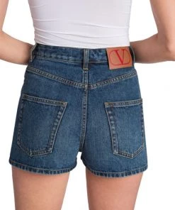Valentino High-Waisted Denim Shorts 13 Valentino High-Waisted Denim Shorts -Valentino And AERIN unnamed file 371