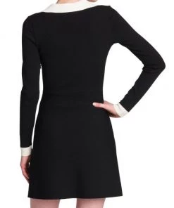 Valentino Long-Sleeve Logo-Embellished Minidress -Valentino And AERIN unnamed file 388