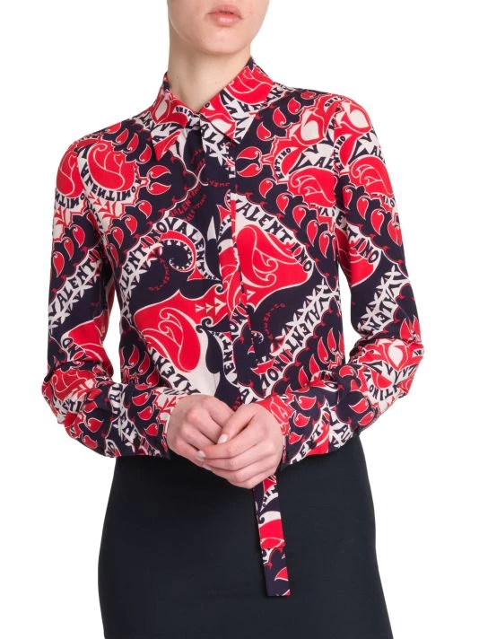 Valentino Mixed-Media Logo-Print Minidress 5 Valentino Mixed-Media Logo-Print Minidress - Image 3